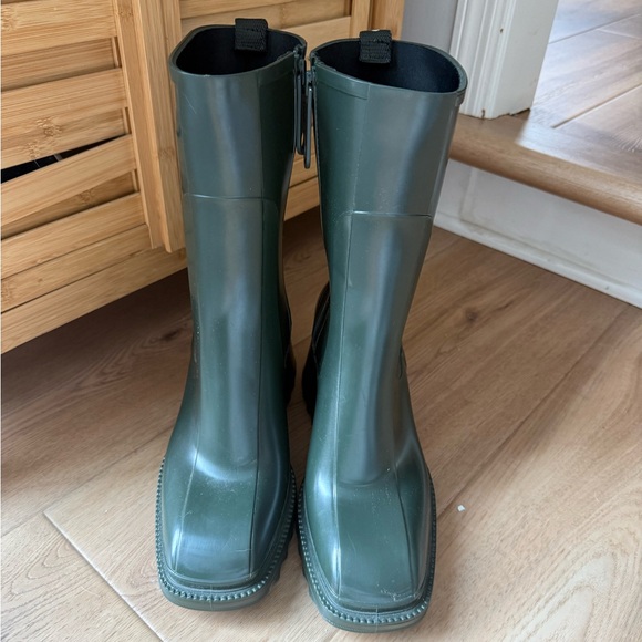 CHLOE Betty Green rain boots size 11 NWOB - Picture 4 of 13